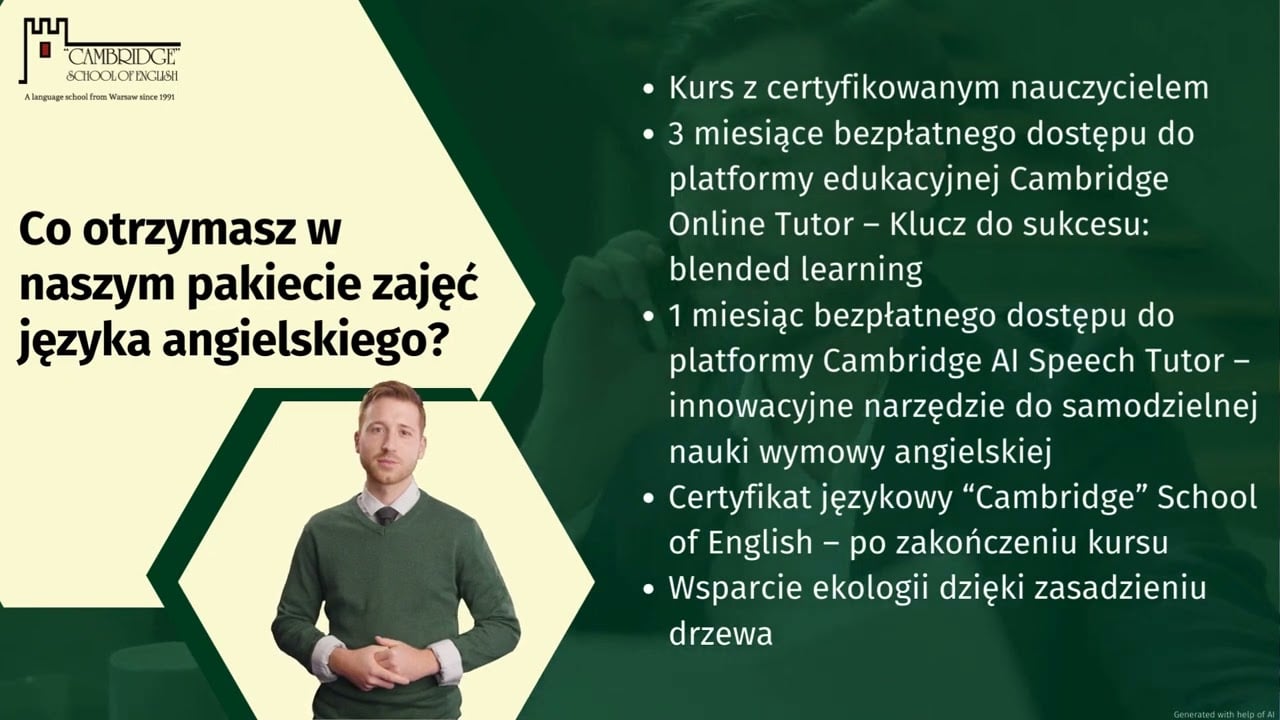 Nauka General English (język angielski ogólny) stacjonarnie w Warszawie