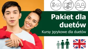 Język obcy dla duetów - zajęcia językowe dla duetów Online (Wirtualna klasa) - pakiet z non-native speakerem lub native speakerem