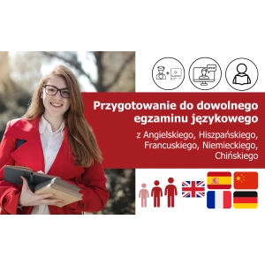 Indywidualny kurs przygotowujący do wybranego egzaminu językowego (blended learning)