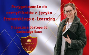 Przygotowanie do egzaminu/certyfikatu językowego z języka francuskiego online - platforma e-learningowa