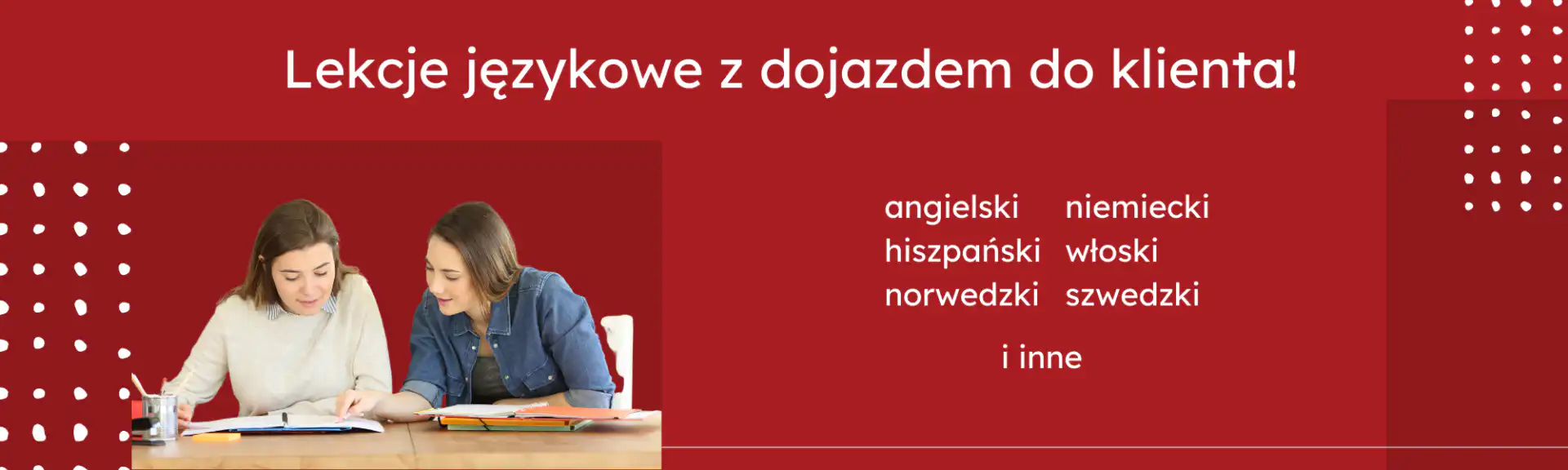 Zajęcia języka angielskiego i lekcje językowe z dojazdem do klienta!