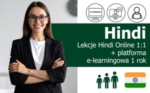 Lekcje indywidualne Hindi online i platforma e-learningowa 1 rok