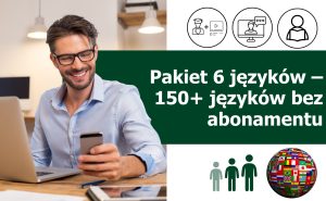 Pakiet 6 języków – dostęp do 150+ języków bez abonamentu na platformie online